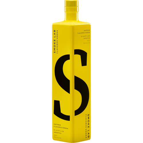Smoke Lab Vodka Saffron Flavored Vodka 750ML Front Bottle Label