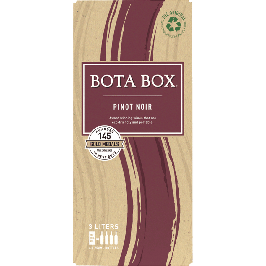 Bota Box Pinot Noir 3L Front Bottle Label