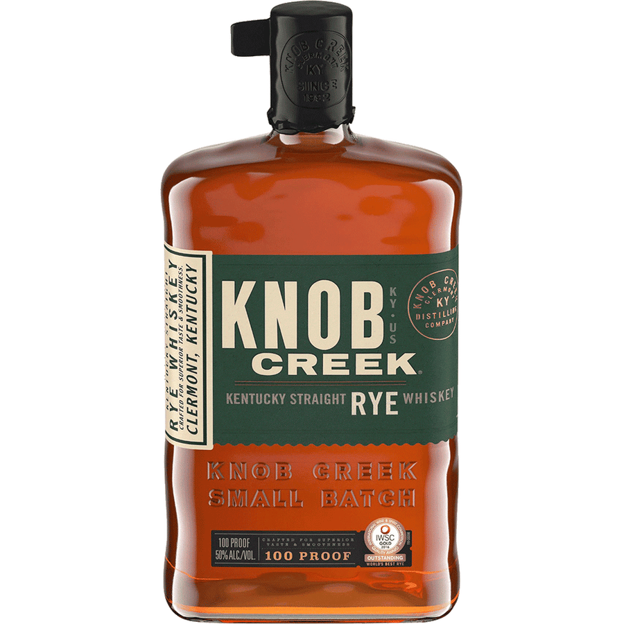 Knob Creek 7 Year Old Rye 750ML Front Bottle Label