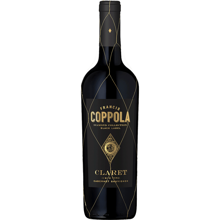 Coppola Diamond Collection Black Label Claret 750ML Front Bottle Label