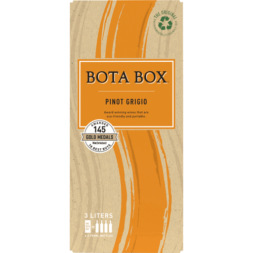 Bota Box Pinot Grigio 500ML Front Bottle Label