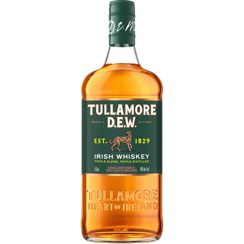 Tullamore D.E.W. Irish Whisky 50ML Front Bottle Label