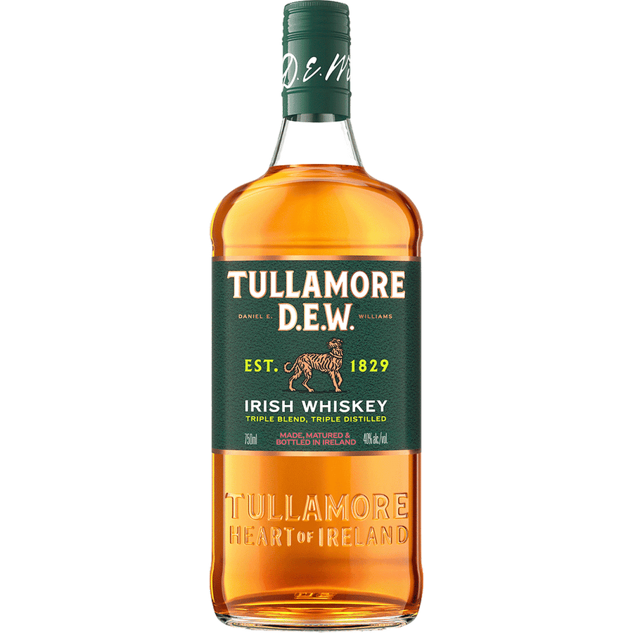 Tullamore D.E.W. Irish Whisky 50ML Front Bottle Label
