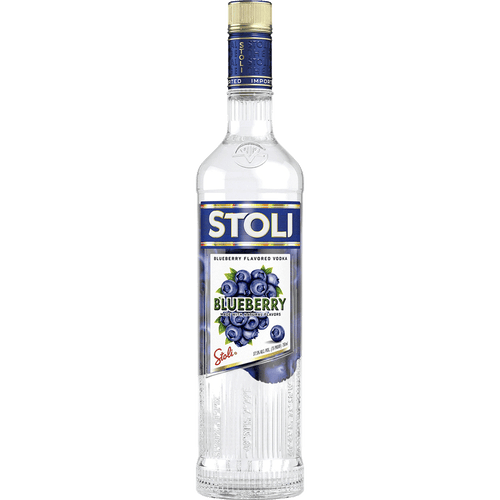 Stolichnaya Blueberi 1L Front Bottle Label