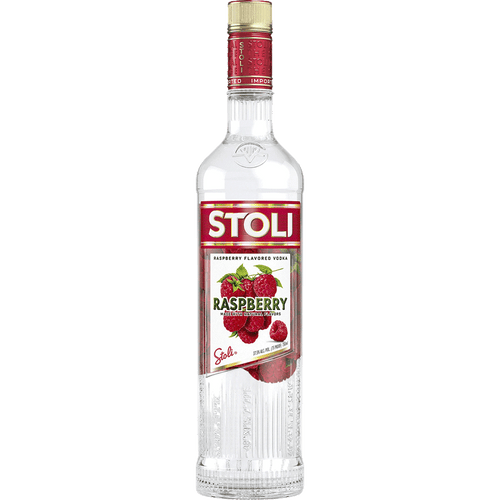 Stolichnaya Razberi 1.75L Front Bottle Label