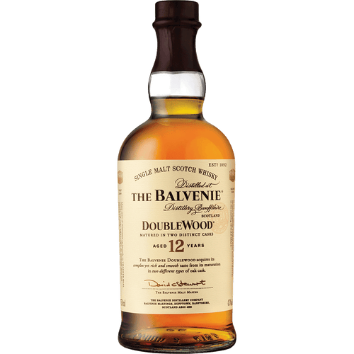 The Balvenie DoubleWood 12Yrs Single Malt 750ML Front Bottle Label
