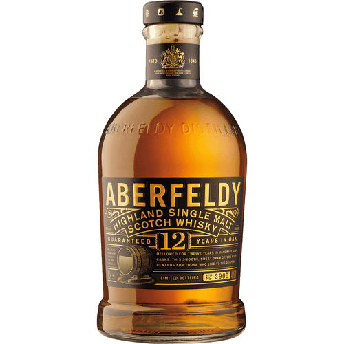 Aberfeldy 12 Year Old 750ML Front Bottle Label