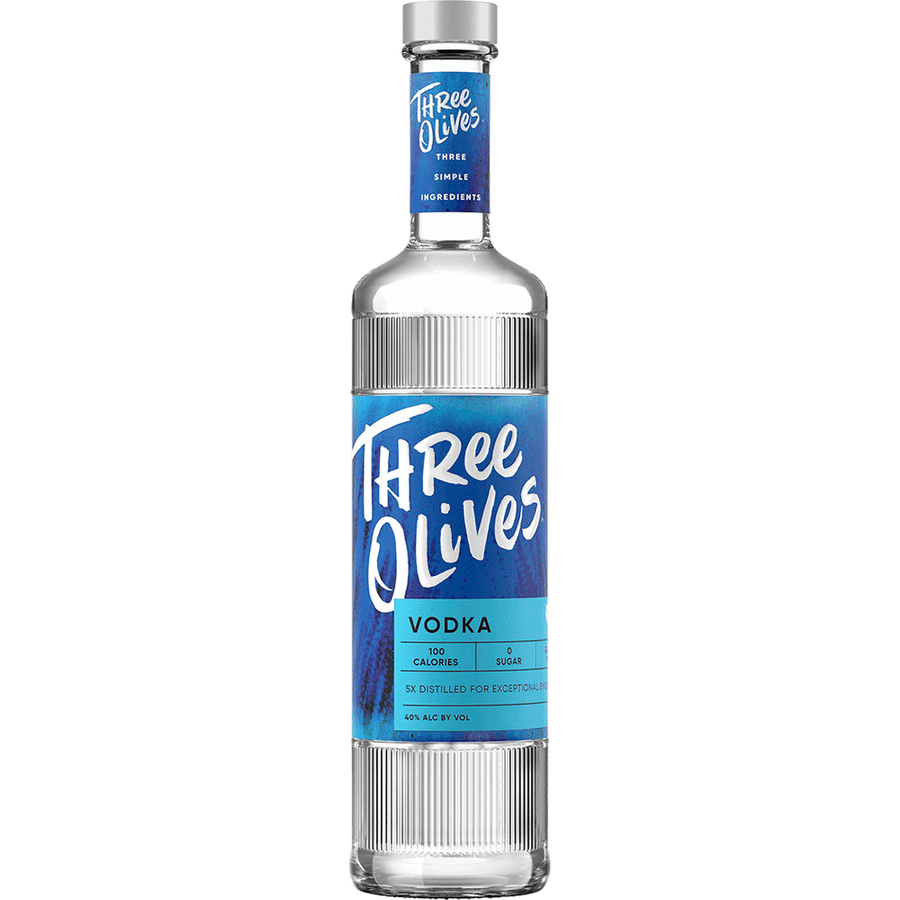 Three Olives Naked Vodka 1.75L Front Bottle Label
