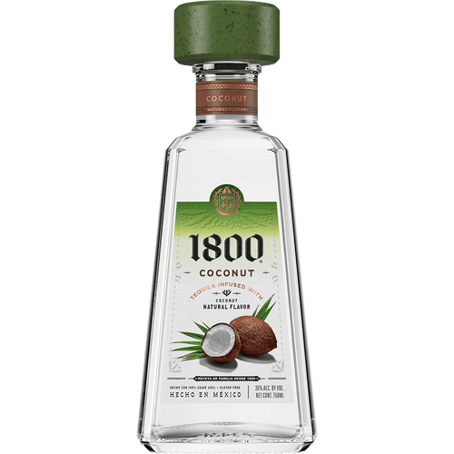 1800 Tequila Coconut 375ML Front Bottle Label