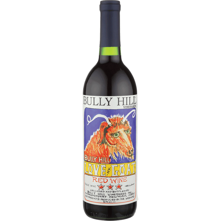 Bully Hill Vineyards Love My Goat Red 750ML Front Bottle Label