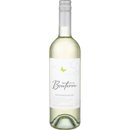 Bonterra Sauvignon Blanc 750ML Front Bottle Label