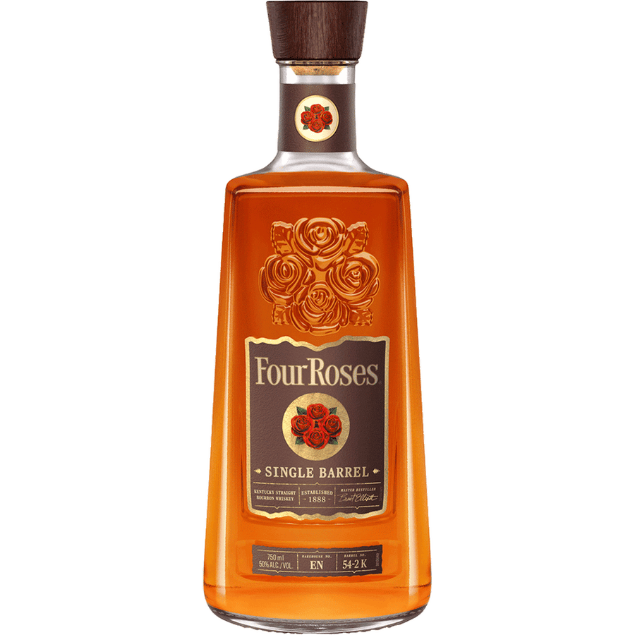 Four Roses Single Barrel Bourbon 750ML Front Bottle Label