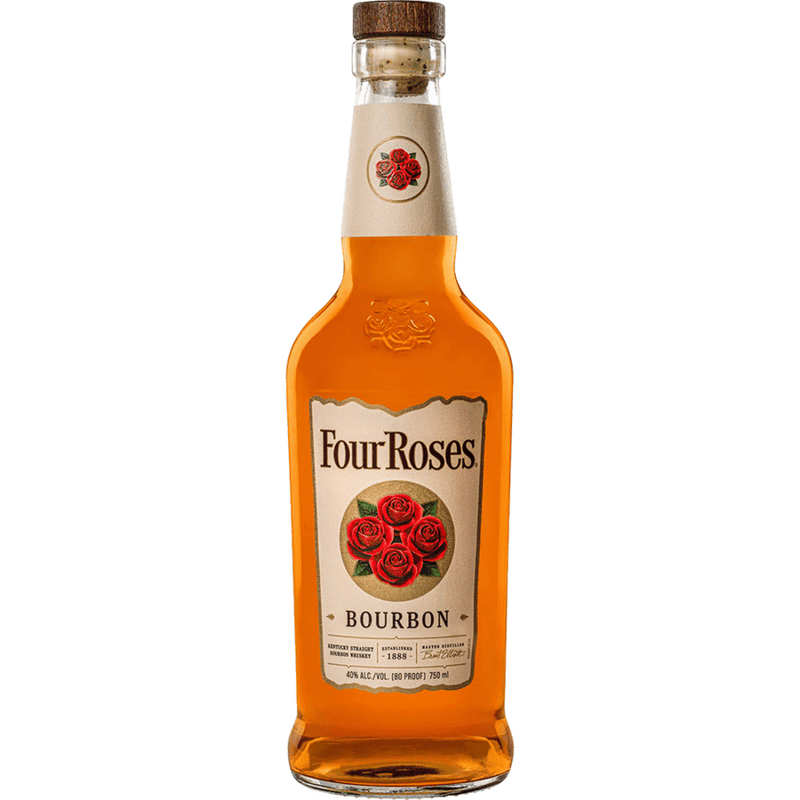 Four Roses Kentucky Straight Bourbon 1L Front Bottle Label