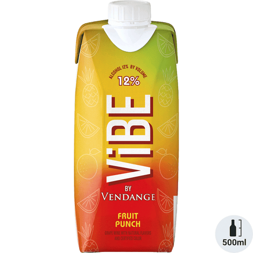 Vibe by Vendange Fruit Punch 500ML Front Bottle Label