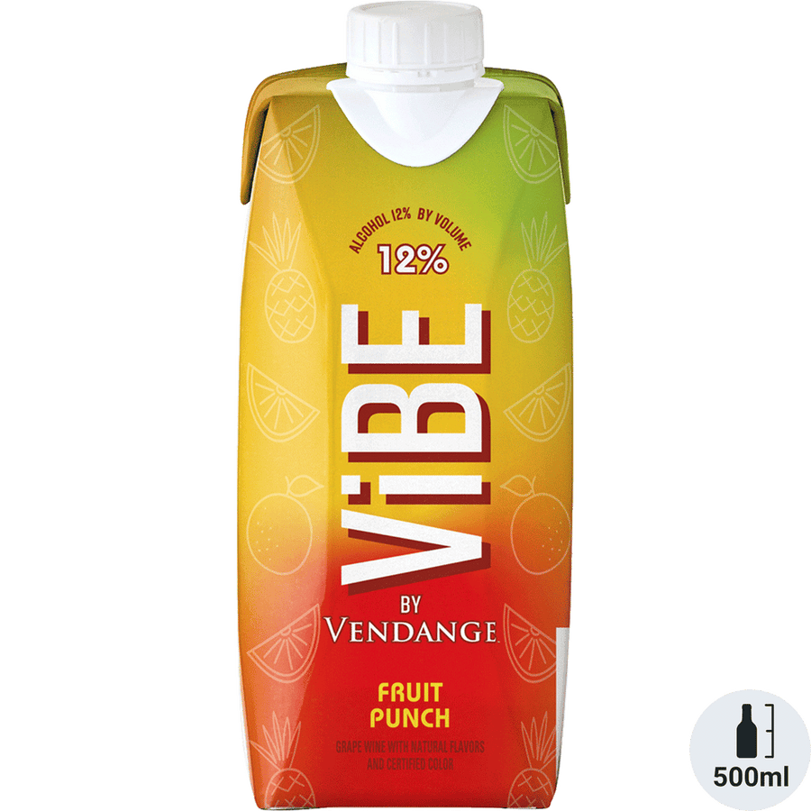 Vibe by Vendange Fruit Punch 500ML Front Bottle Label