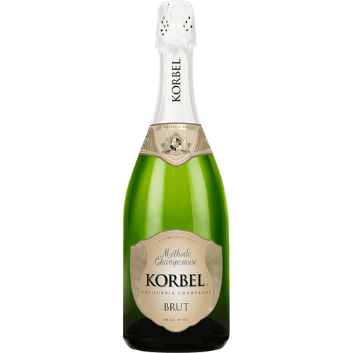 Korbel California Champagne Brut 1.5L Front Bottle Label