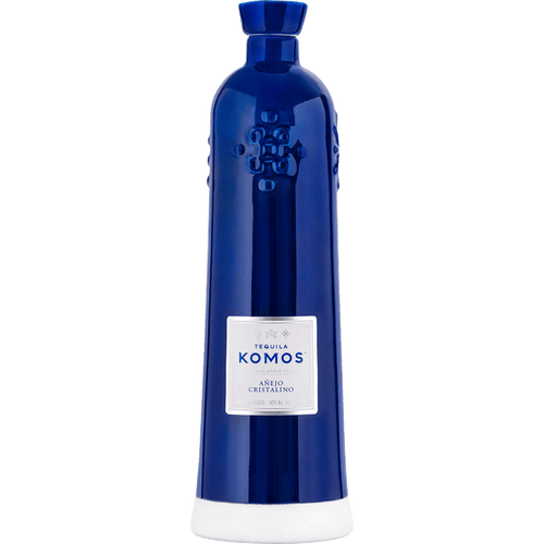 Tequila Komos Anejo Cristalino 750ML Front Bottle Label