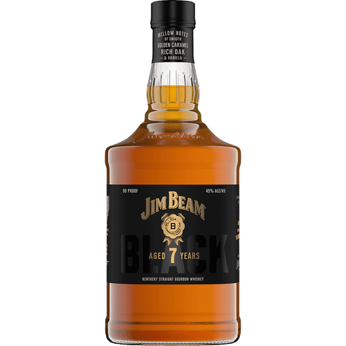 Jim Beam 7Yrs Black Straight 50ML Front Bottle Label