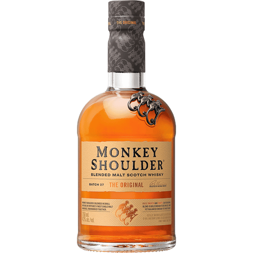 Monkey Shoulder Blended Malt Scotch 750ML Front Bottle Label