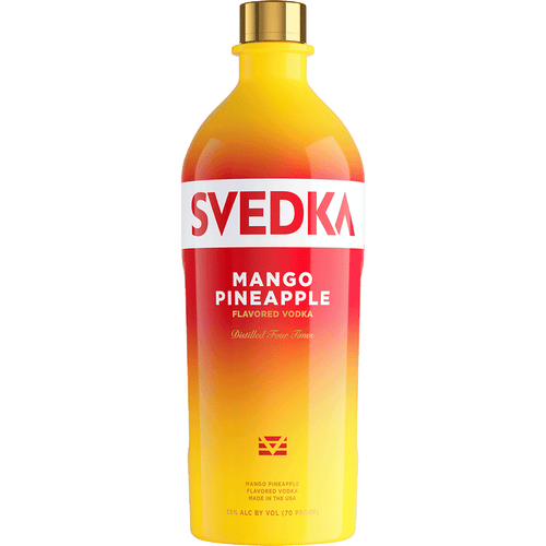 Svedka Mango Pineapple 1.75L Front Bottle Label