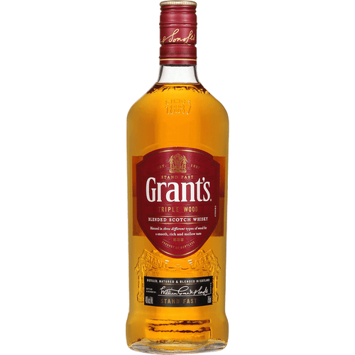 Grant's Triple Wood Blended Scotch Whisky 1.75L Front Bottle Label
