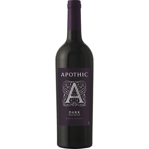 Apothic Dark 750ML Front Bottle Label