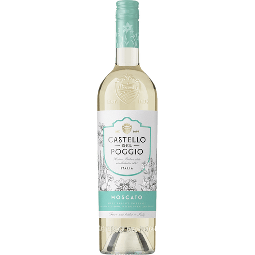 Castello del Poggio Moscato 750ML Front Bottle Label