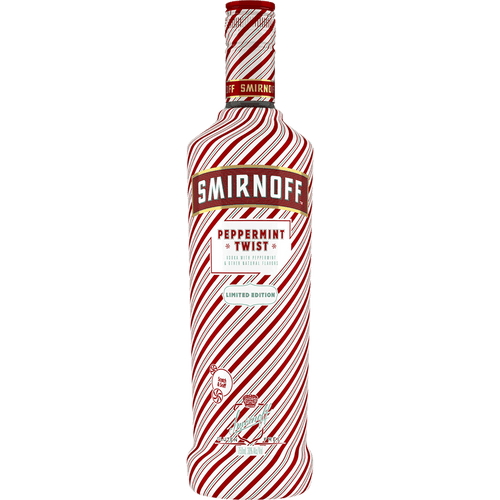 Smirnoff Peppermint Twist 750ML Front Bottle Label