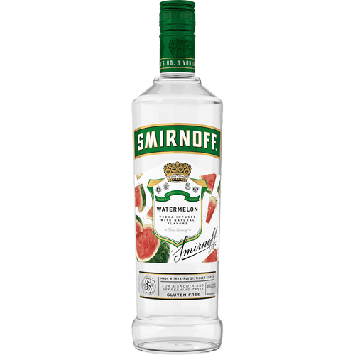 Smirnoff Watermelon 750ML Front Bottle Label