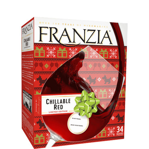Franzia Chillable Red 5L Front Bottle Label