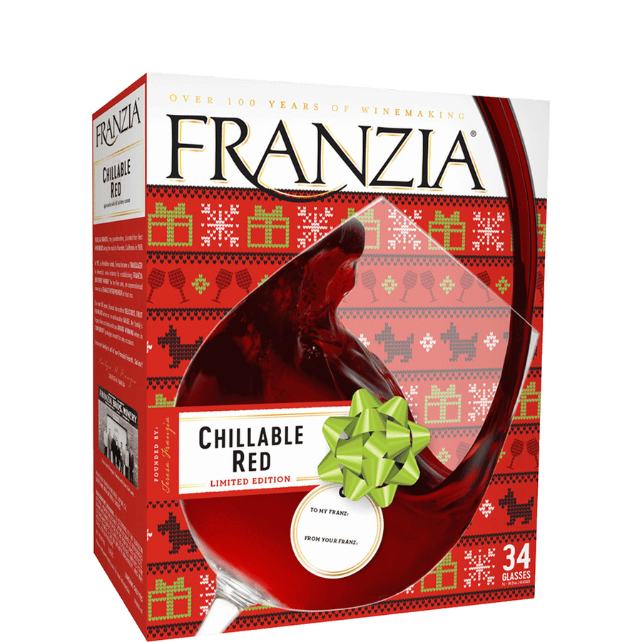 Franzia Chillable Red 5L Front Bottle Label