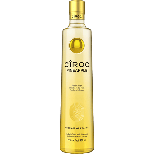 CIROC Pineapple 50ML Front Bottle Label