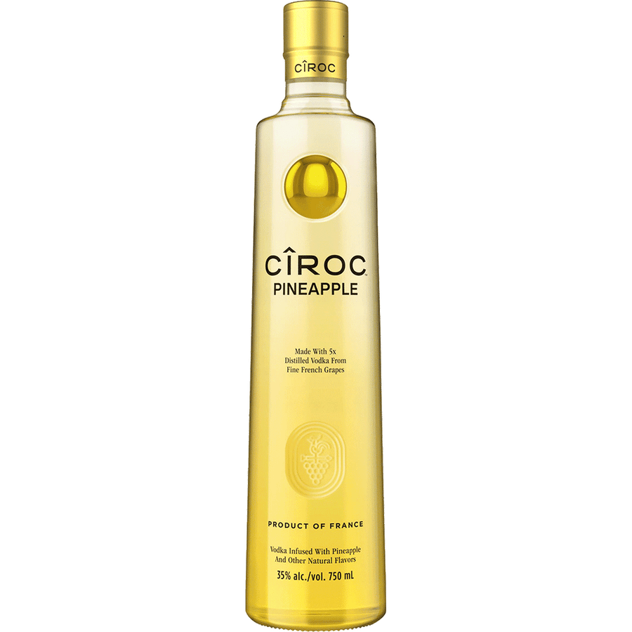 CIROC Pineapple 50ML Front Bottle Label