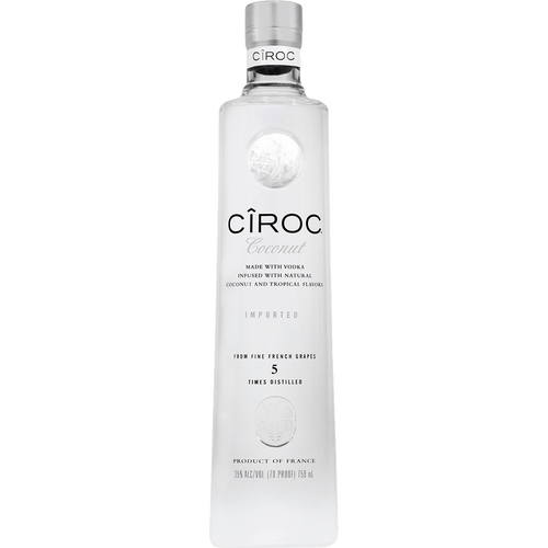 CIROC Coconut 750ML Front Bottle Label