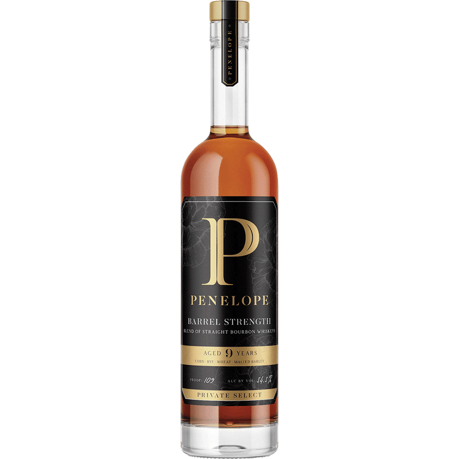 Penolope Bourbon Private Select 9Yrs 750ML Front Bottle Label