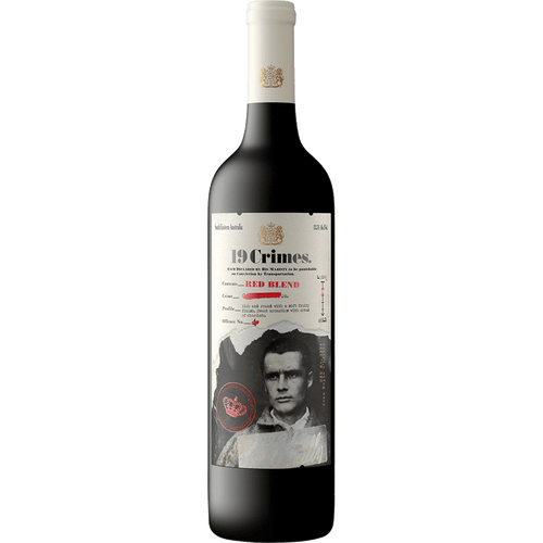 19 Crimes Red Blend 750ML Front Bottle Label