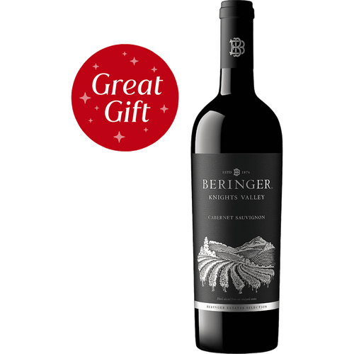 Beringer Knights Valley Cab Sauv 750ML Front Bottle Label