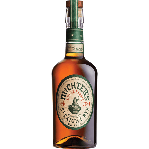 Michter's Single Barrel Straight Rye 750ML Front Bottle Label