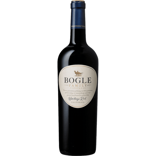 Bogle Heritage Red 750ML Front Bottle Label