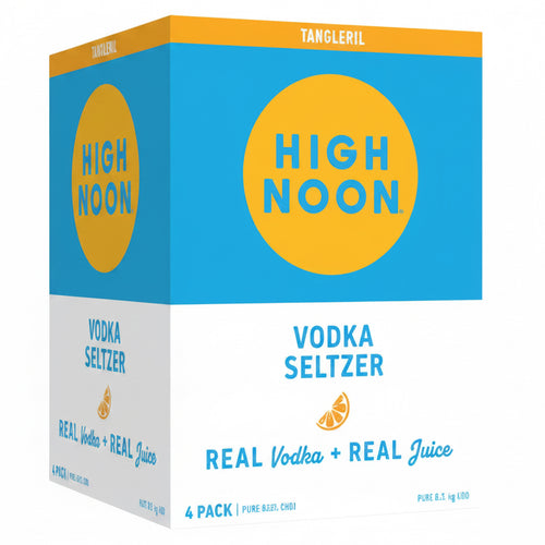 High Noon Hard Seltzer Tangerine 4pk-12oz Cans Front Bottle Label