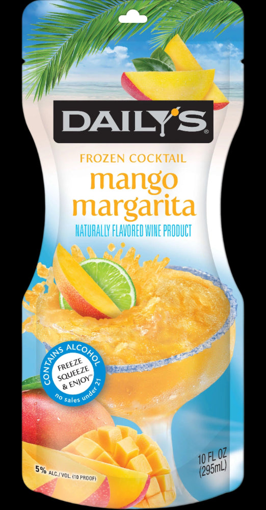 Dailys Mango Margherita 10Oz Front Bottle Label