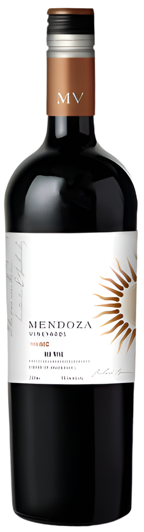 Mendoza Vineyards Malbec 750ML Front Bottle Label