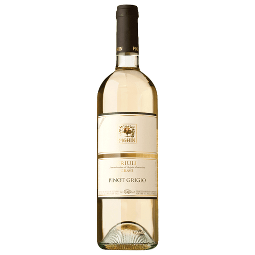 Pighin Friuli Pinot Grigio Estate Bottled 750ML Front Bottle Label