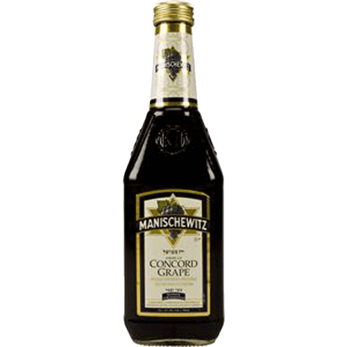 Manischewitz Concord Grape Kosher 1.5L Front Bottle Label