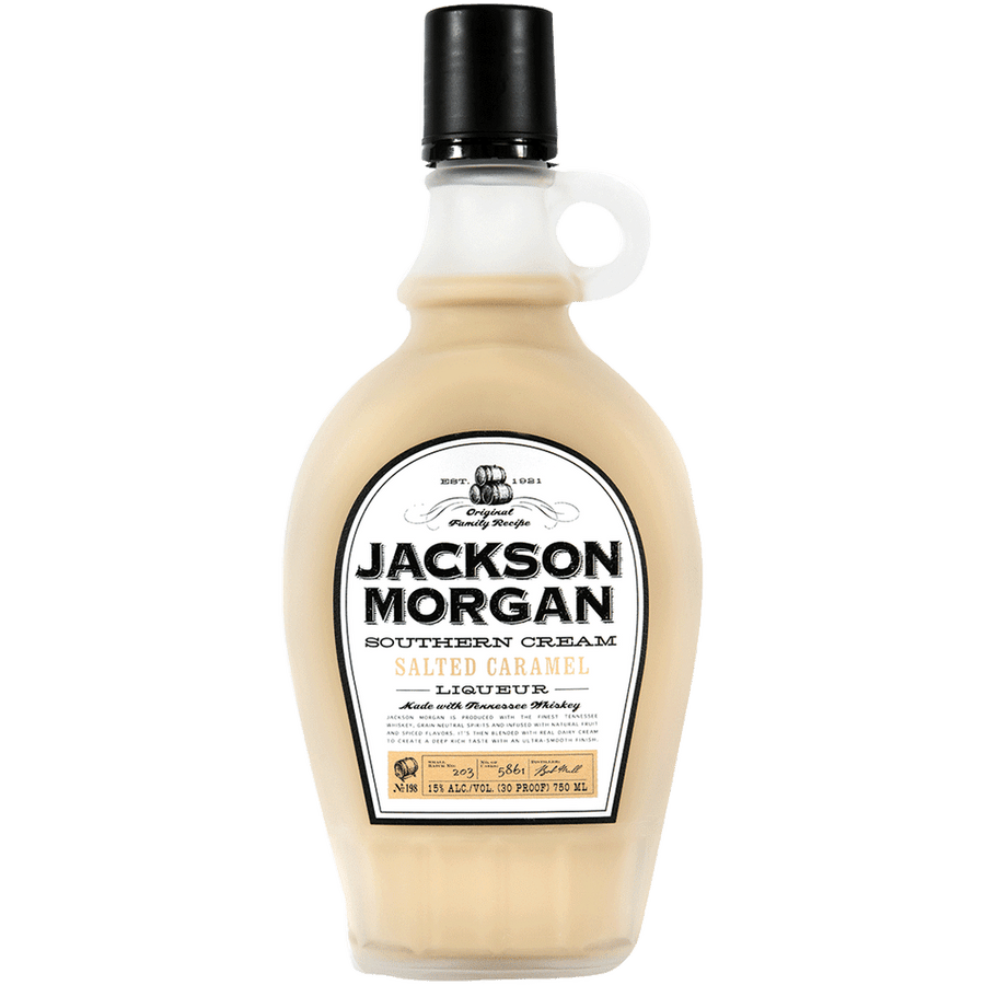 Jackson Morgan Salted Caramel 750ML Front Bottle Label