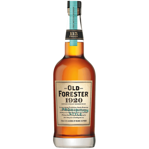 Old Forester 1920 Prohibition Style 750ML Front Bottle Label
