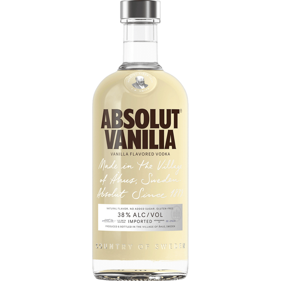Absolut Vanilia 1L Front Bottle Label
