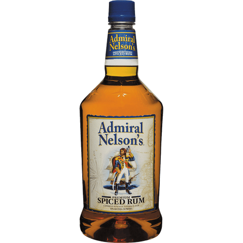 Admiral Nelson's Spiced Rum 1L Front Bottle Label