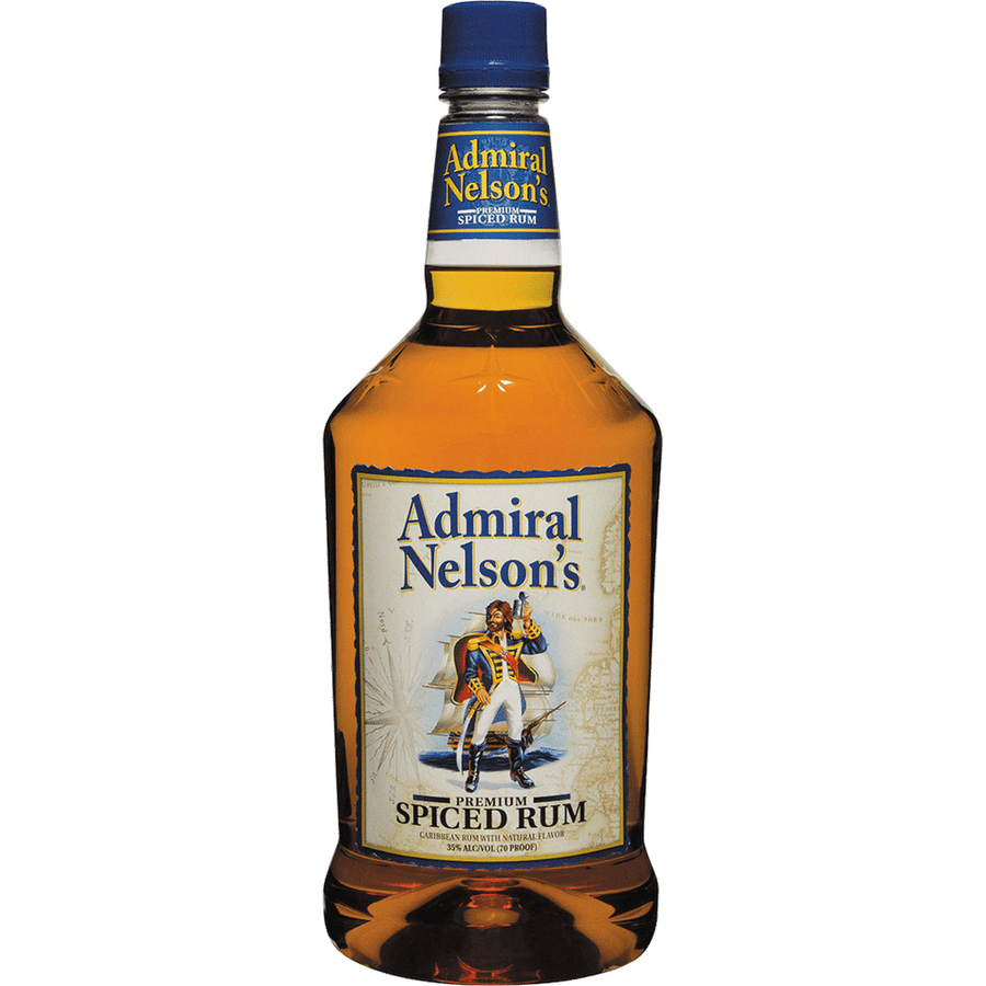 Admiral Nelson's Spiced Rum 1L Front Bottle Label