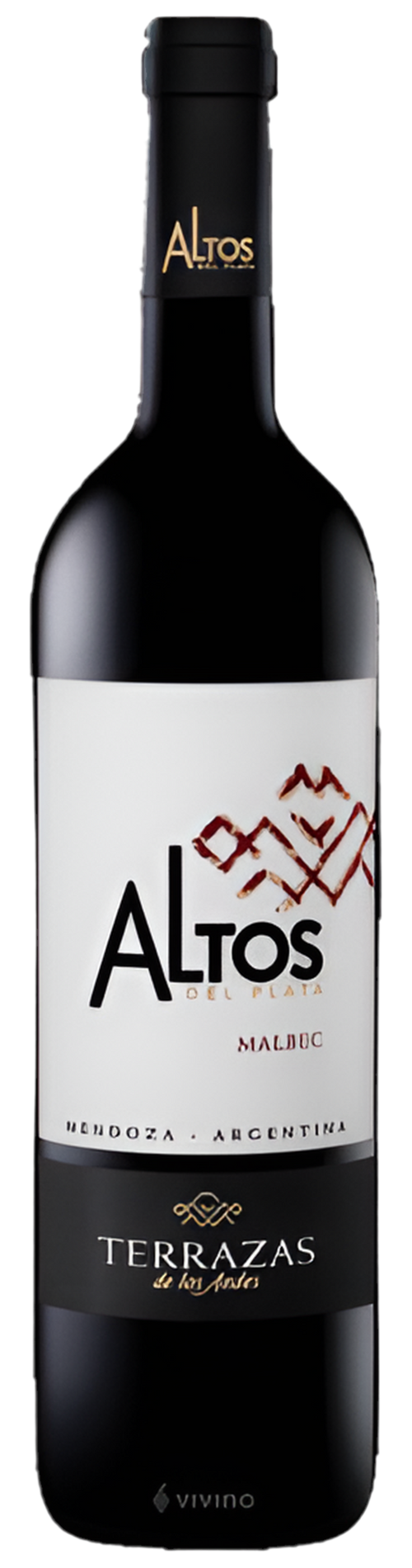 Altos Del Plata Mendoza Malbec 750ML Front Bottle Label